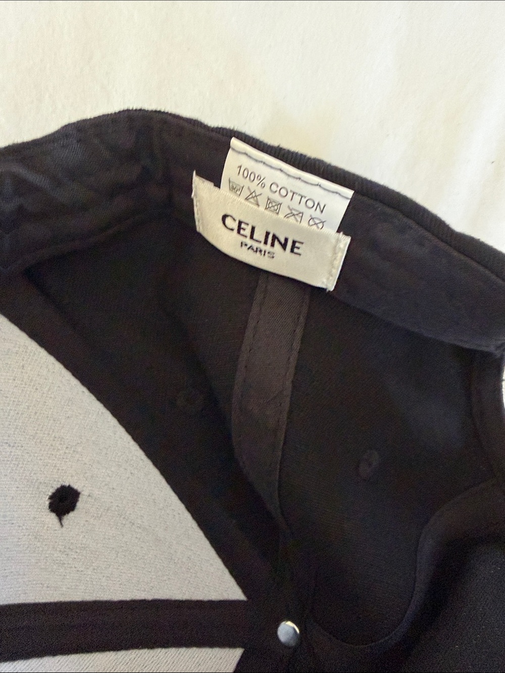 Used Celine Cap BASEBALL CAP WITH TRIOMPHE PATCH IN DRILL COTTON - Picture 4 of 6